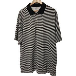 Ping Golf Shirt Size XXL Black with White Stripes Performance Dynamics EUC